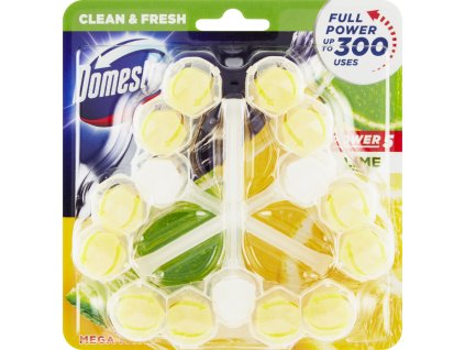 Domestos Power 5 Lime tuhý WC blok 3 x 55g
