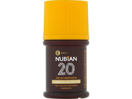 Nubian OF 20 olej na opalování, 60 ml