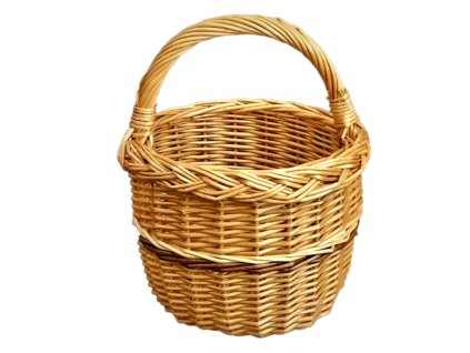Košík na houby pr.20x28cm lakovaný