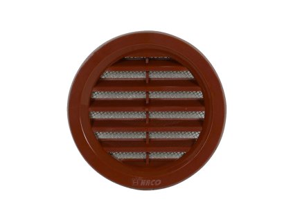 HACO Mřížka větrací hnědá kruhová se síťovinou | 75 mm (- -)