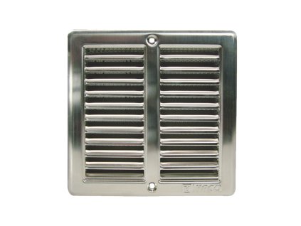 HACO Mřížka větrací nerezová s rámečkem a síťovinou | 150x150 mm (- -)