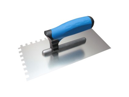 KUBALA Hladítko nerezové zubové softgrip | 270x130 mm, zub 10x10 mm