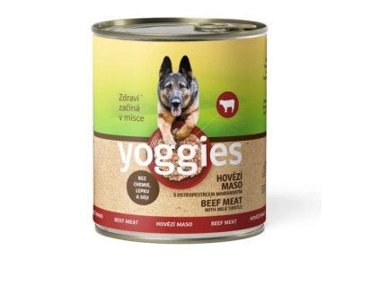 yoggies hovězí konzerva 800 g