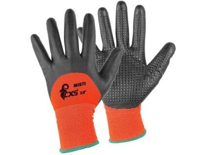 Rukavice CXS MISTI, máčené do 3/4 v nitrilu, blistr