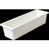 Truhlík hladký - bílý 60 cm