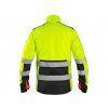 Bunda CXS BENSON, výstražná, softshell, žluto-černá