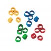 Kroužek pro drůbež spirálový - prům. 14 mm mix barev