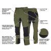 FOBOS Trousers green/black (Velikost 56)