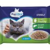 PreVital kapsičky pro kočky drůbež a játra, 4× 100 g