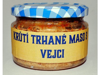 Trhané krůtí maso s vejci (230 g)