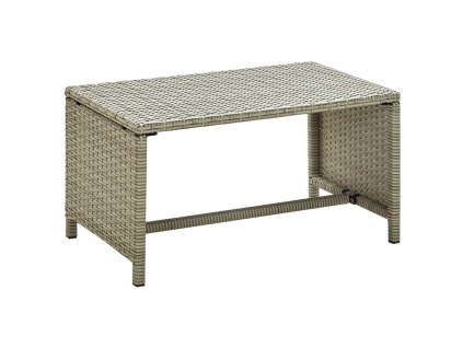 vidaXL Konferenční stolek béžový 70 x 40 x 38 cm polyratan