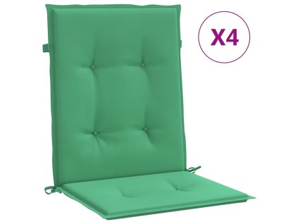 vidaXL Polstry na zahradní židle 4 ks zelené 100 x 50 x 4 cm