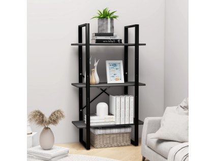 vidaXL Úložný regál šedý 60 x 30 x 105 cm dřevotříska