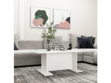 vidaXL Konferenční stolek bílý 103,5 x 60 x 40 cm dřevotříska