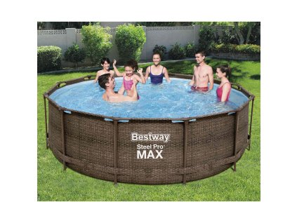 Bestway Bazénový set Steel Pro MAX Deluxe Series kruhový 366 x 100 cm