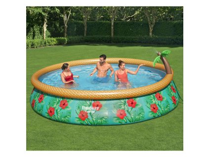 Bestway Fast Set Nafukovací bazénový set Paradise Palms 457 x 84 cm