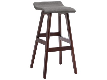 vidaXL Barová židle tmavě šedá textil