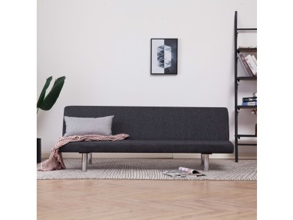 282193 Marketos Sofa Bed Dark Grey Polyester
