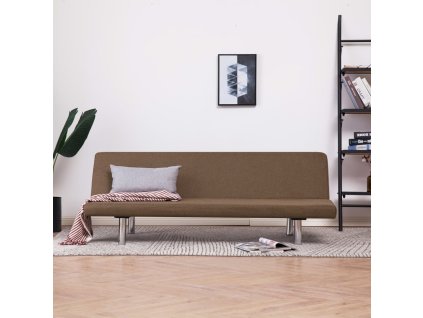 282195 Marketos Sofa Bed Brown Polyester