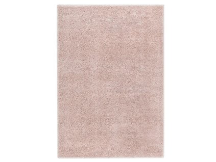 vidaXL Kusový koberec Shaggy 140 x 200 cm starorůžový