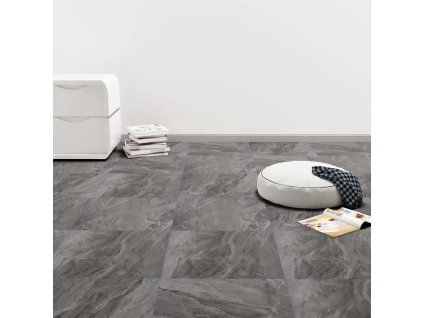 vidaXL Samolepící podlahové desky PVC 5,11 m² černé vzorované
