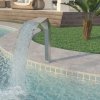 vidaXL Bazénová fontána nerezová ocel 50 x 30 x 90 cm stříbrná