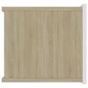 vidaXL Noční stolky 2 ks bílé a dub sonoma 40 x 30 x 30 cm dřevotříska