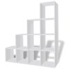 242550 Marketos Staircase Bookcase/Display Shelf 142 cm White