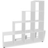 242550 Marketos Staircase Bookcase/Display Shelf 142 cm White