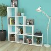242550 Marketos Staircase Bookcase/Display Shelf 142 cm White
