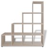 242551 Marketos Staircase Bookcase/Display Shelf 142 cm Oak