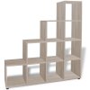 242551 Marketos Staircase Bookcase/Display Shelf 142 cm Oak