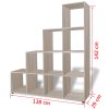 242551 Marketos Staircase Bookcase/Display Shelf 142 cm Oak