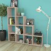 242551 Marketos Staircase Bookcase/Display Shelf 142 cm Oak