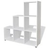 242552 Marketos Staircase Bookcase/Display Shelf 107 cm White