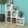 242552 Marketos Staircase Bookcase/Display Shelf 107 cm White