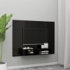 vidaXL Nástěnná TV skříňka černá vysoký lesk 135x23,5x90cm dřevotříska
