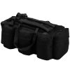 vidaXL Sportovní taška 3v1 v army stylu 120 l černá