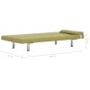 282188 Marketos Sofa Bed with Two Pillows Green Polyester