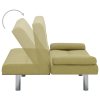 282188 Marketos Sofa Bed with Two Pillows Green Polyester