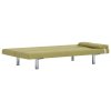 282188 Marketos Sofa Bed with Two Pillows Green Polyester
