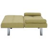 282188 Marketos Sofa Bed with Two Pillows Green Polyester