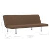 282195 Marketos Sofa Bed Brown Polyester