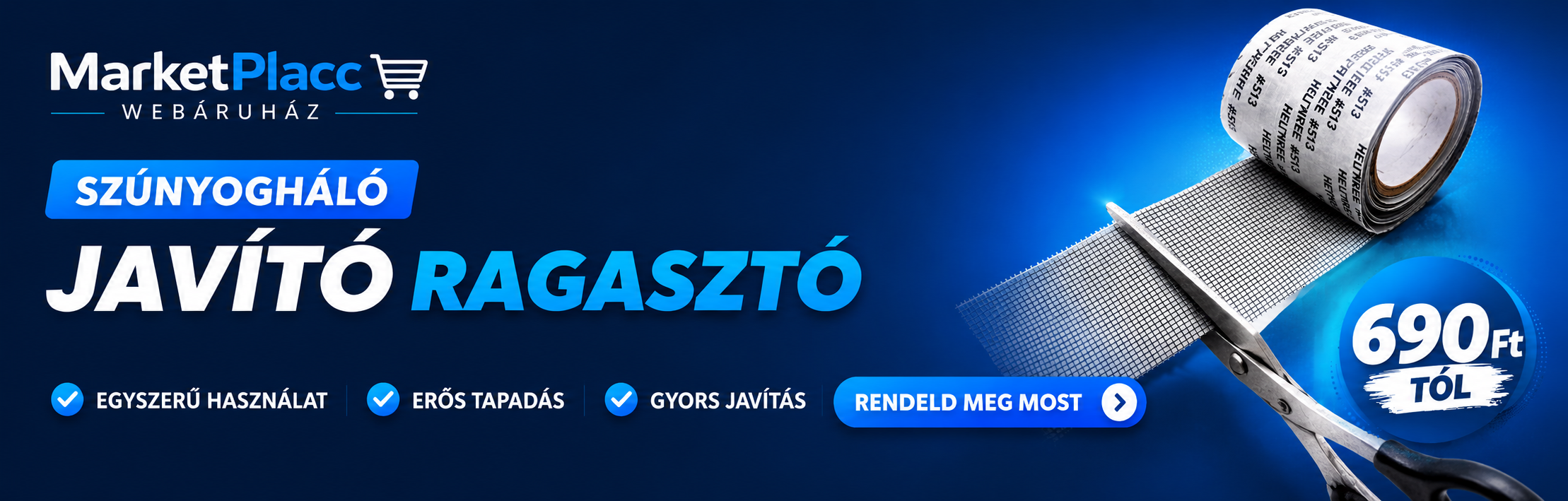 Szúnyogháló javító ragasztó