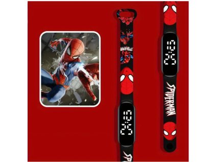 Pókember mintás gyermek LED karóra