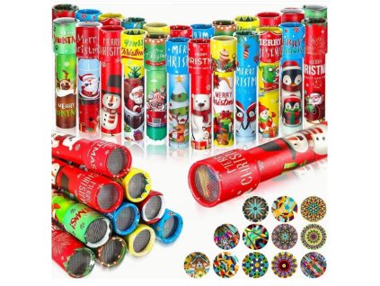 Karácsonyi mintás kaleidoszkóp