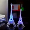 Eiffel torony akril dekorációs lámpa színes LED világítással