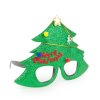 Karácsonyfa alakú party szemüveg – csillámos karácsonyi kiegészítő