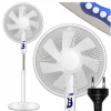 Padlóventilátor cirkulátor 50W – csendes, erős álló ventilátor fehér