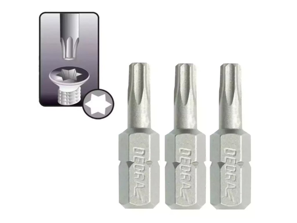 Skrutkové bity Torx T40x25mm, 3ks blister